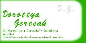 dorottya gercsak business card